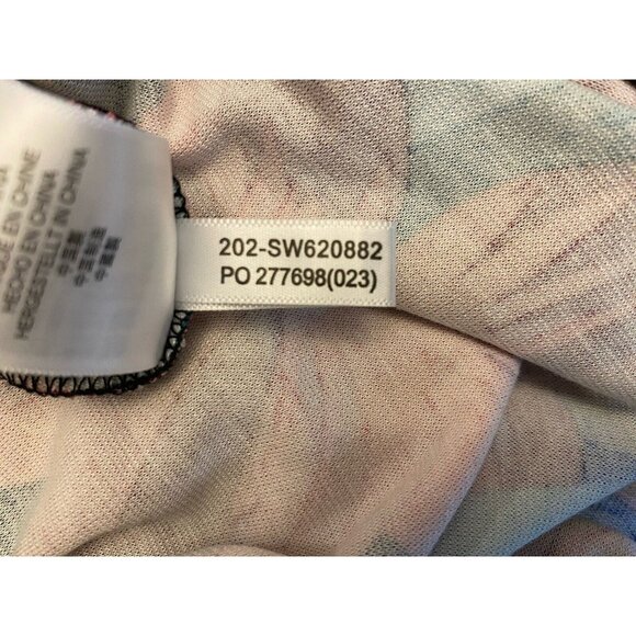 Tommy Bahama Red Tropical Lily Print Short Sleeve Dress L Tencel/Nylon Blend - Picture 6 of 14